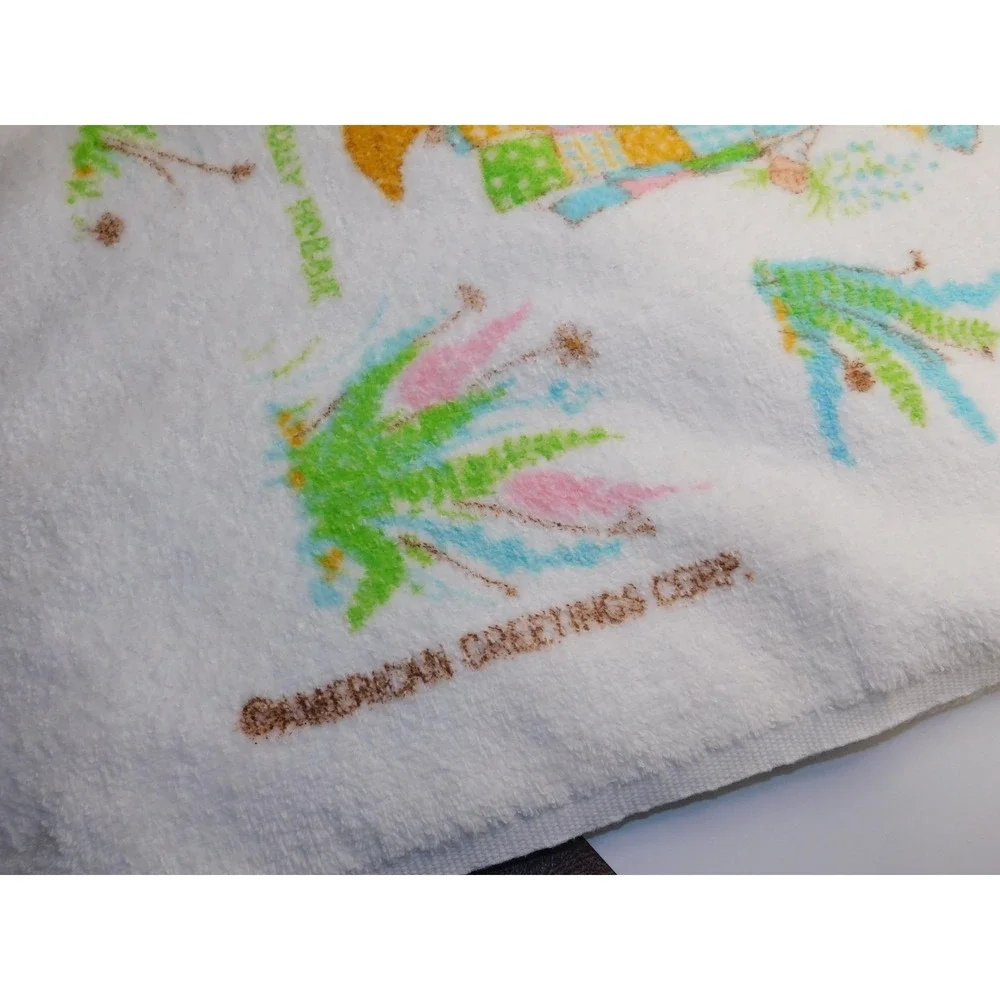 1970's Vintage Holly Hobbie Bath Towel Royal Treasure AGC